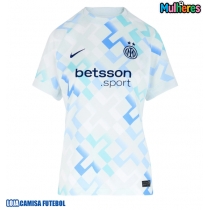 Camisa de Futebol Inter Milan Henrikh Mkhitaryan #22 Equipamento Secundário Mulheres 2025-26 Manga Curta
